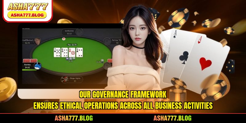 Our governance framework ensures ethical operations across all business activities