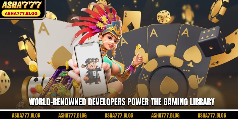 World-renowned developers power the gaming library